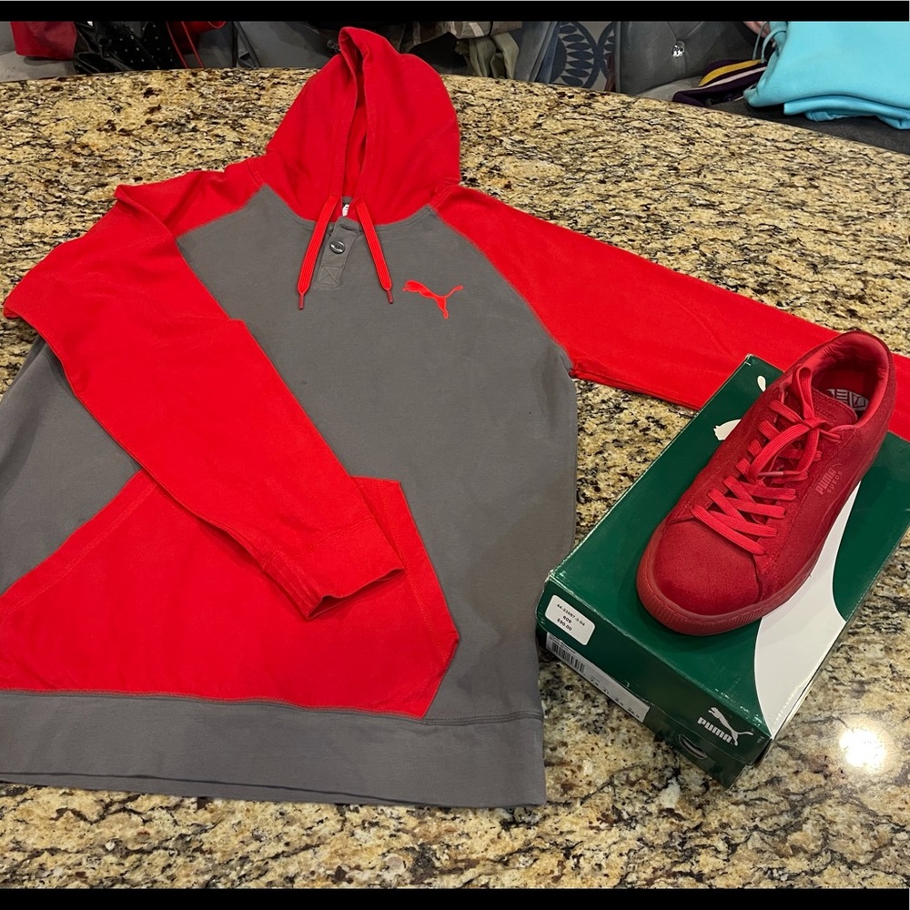 Come get this Duo Puma hoodie and shoes!!